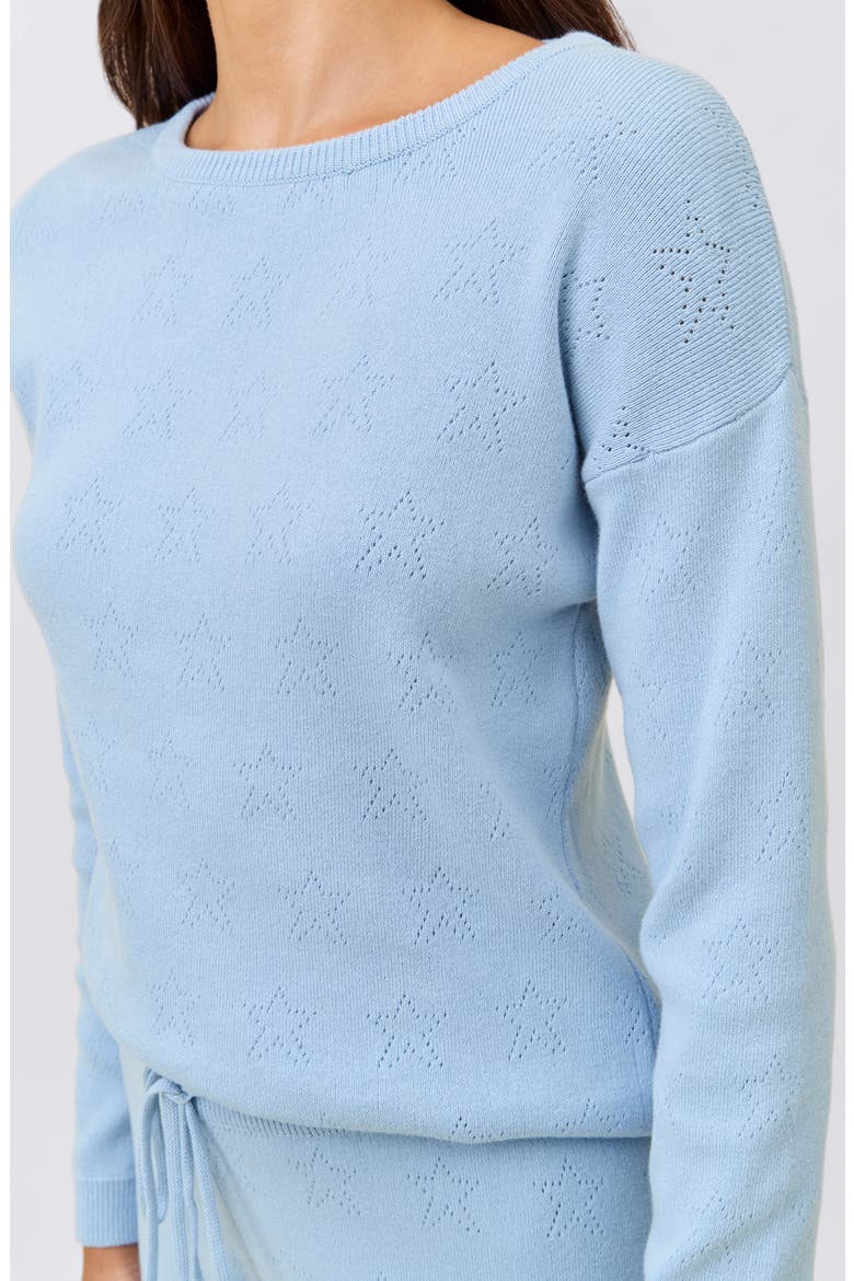 Pointelle Pajamas, Alternate, color, WINTER BLUE