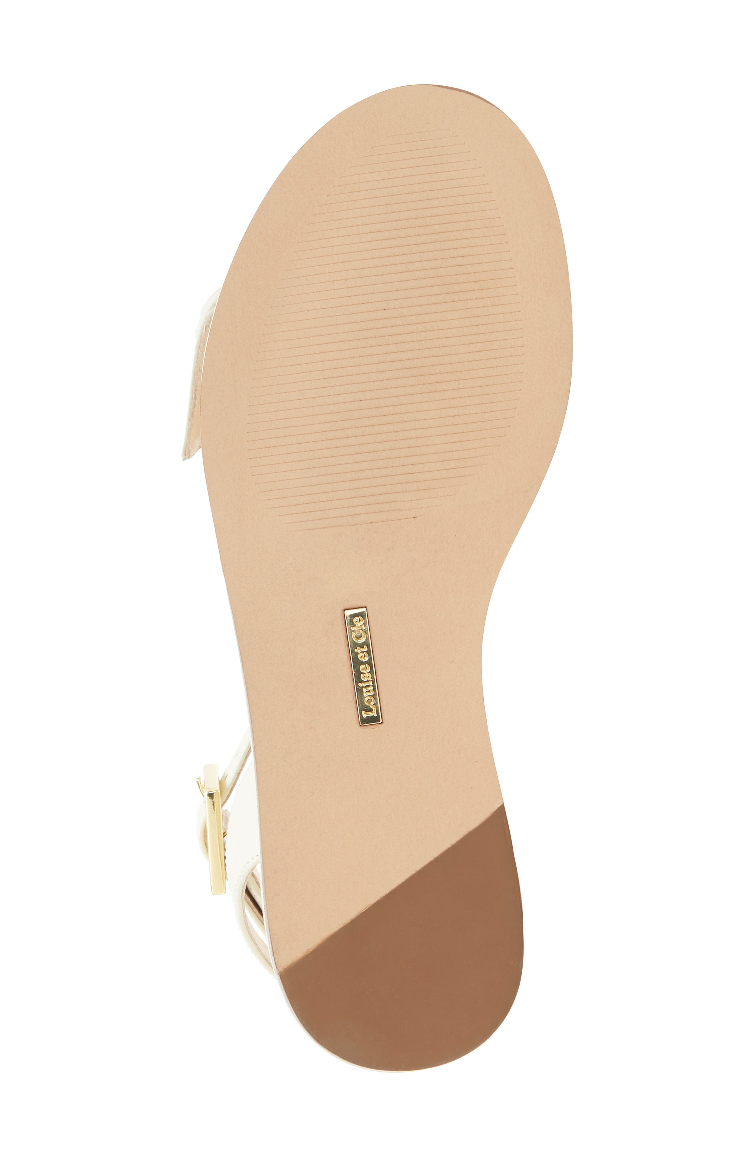 Benue Ankle Strap Sandal, Alternate, color, WHITE LEATHER