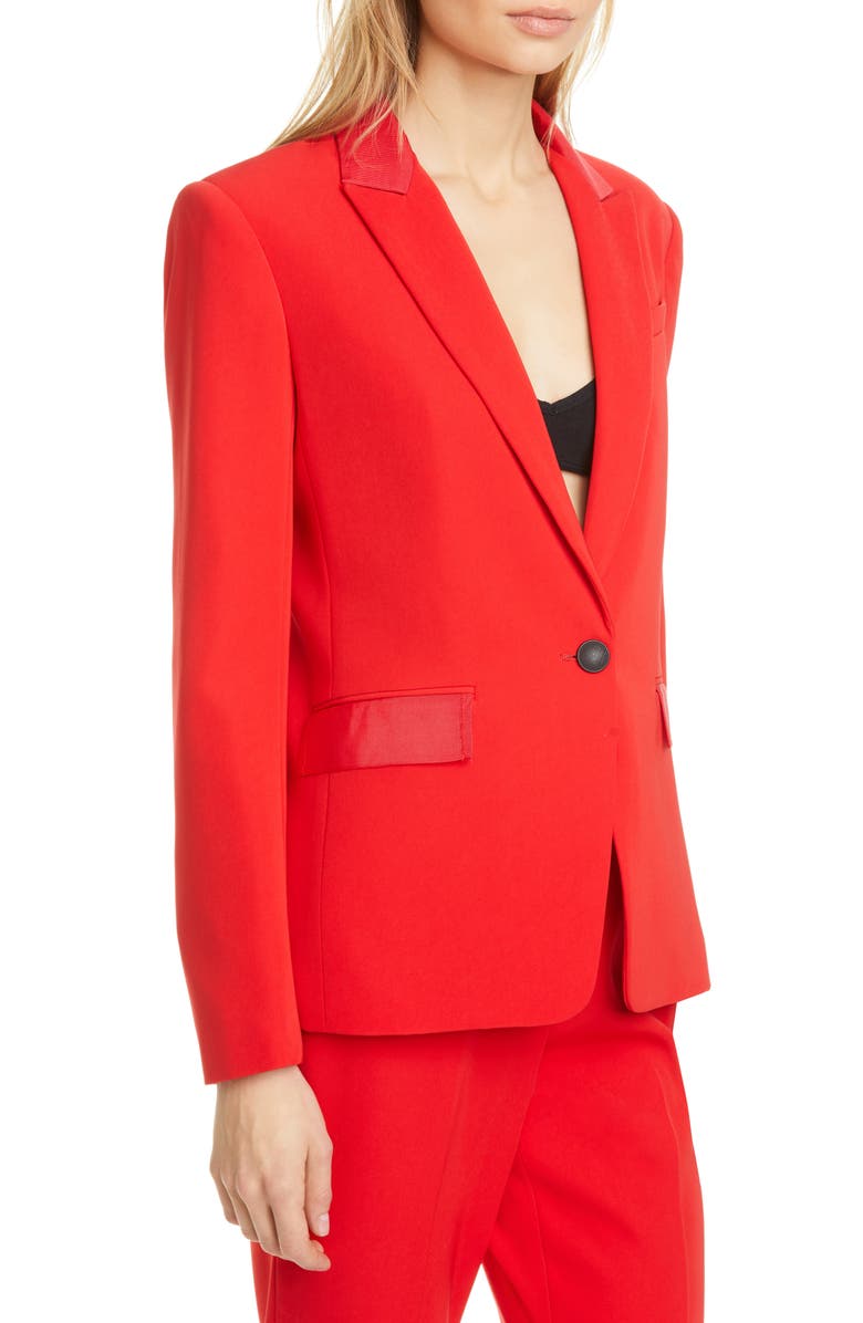 rag & bone Rylie Grosgrain Trim Blazer, Alternate, color,