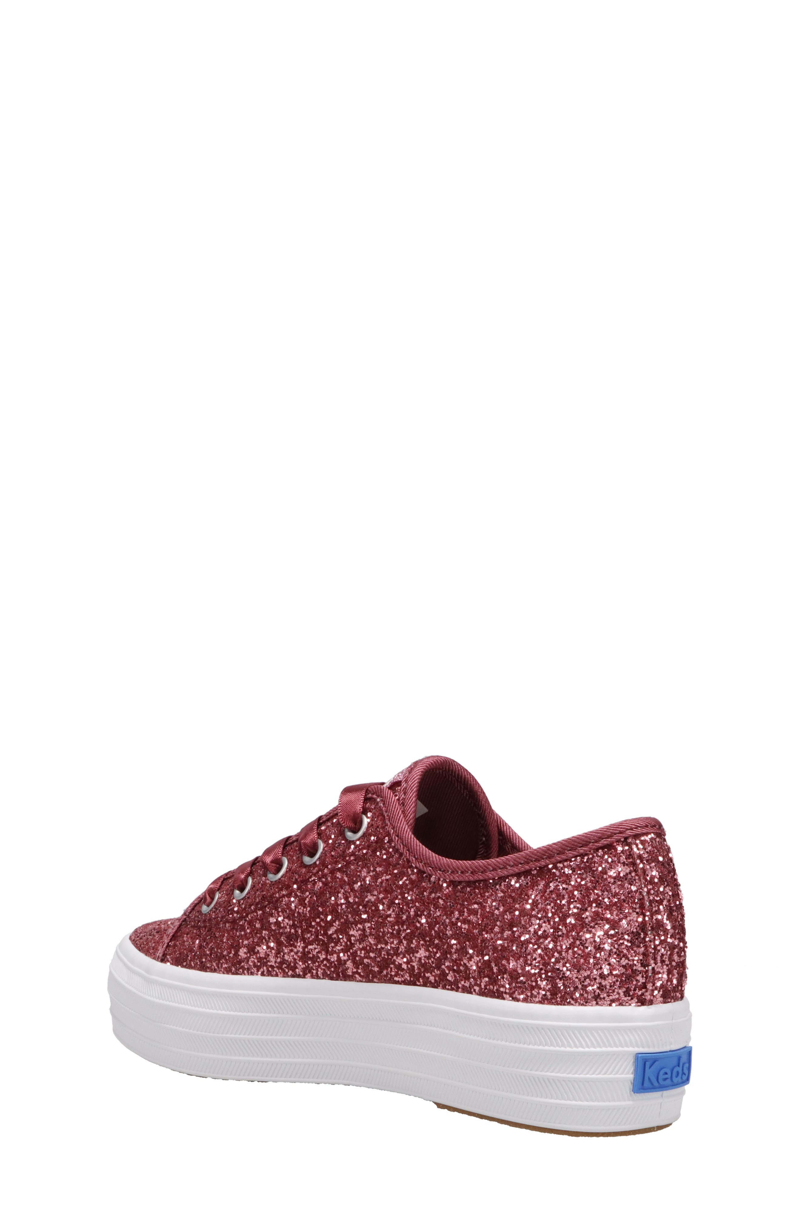 Keds<sup>®</sup> Kids' Triple Up Glitter Celebration Sneaker, Alternate, color, 