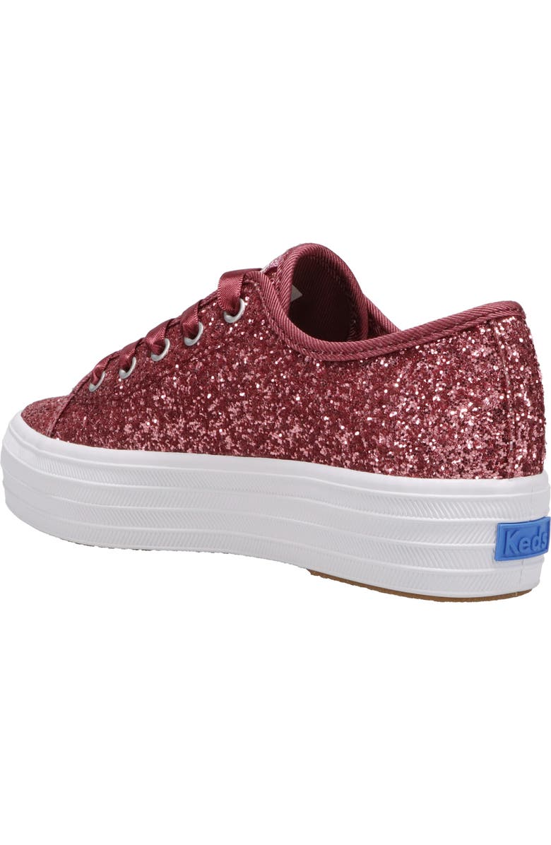 Keds<sup>®</sup> Kids' Triple Up Glitter Celebration Sneaker, Alternate, color,