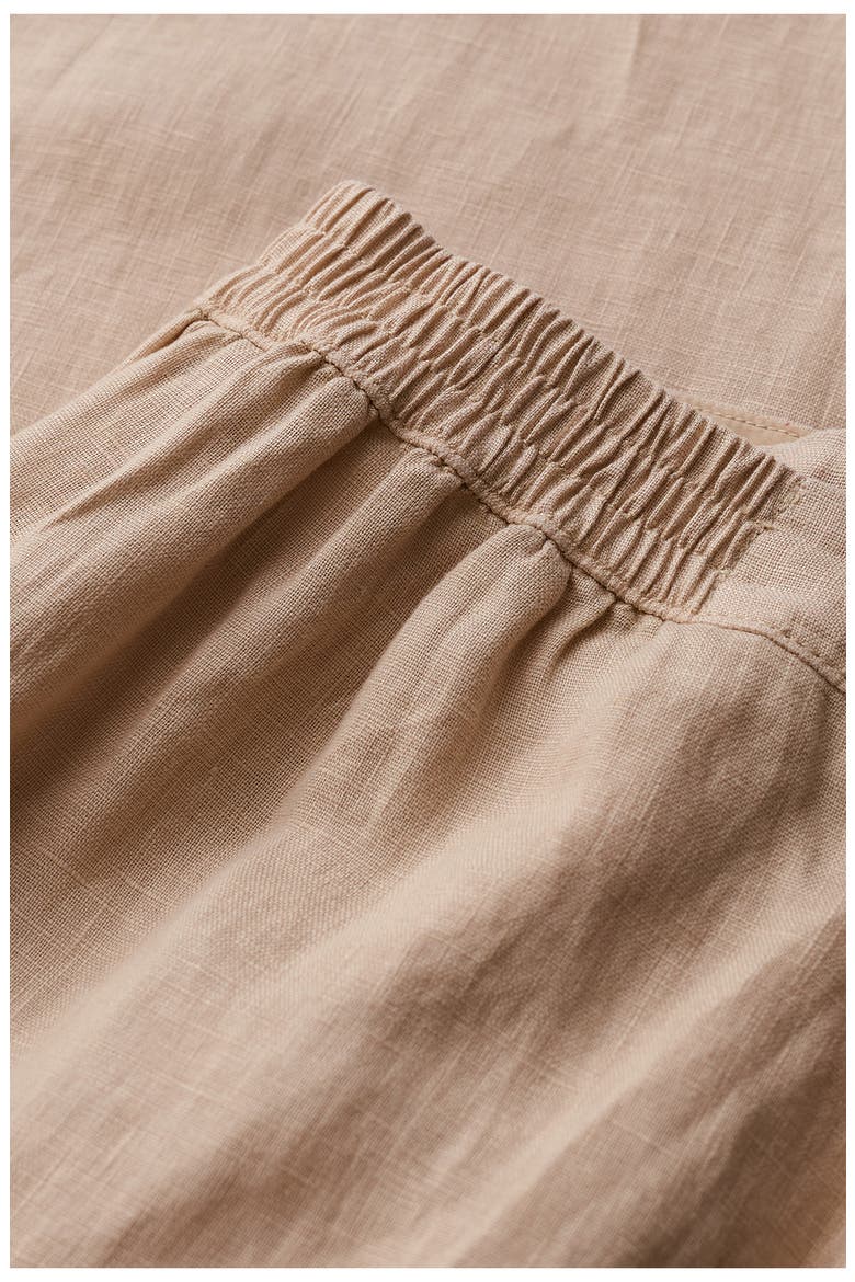 Merrivale Linen Culottes, Alternate, color, WHELK