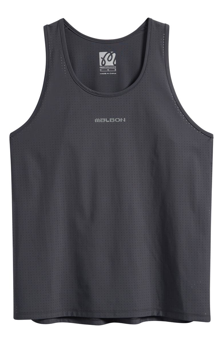 Malbon Golf Run Club Mesh Tank, Main, color, Jet Black