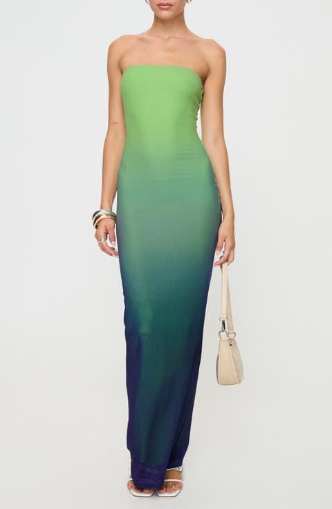 Stolen Love Strapless Maxi Dress