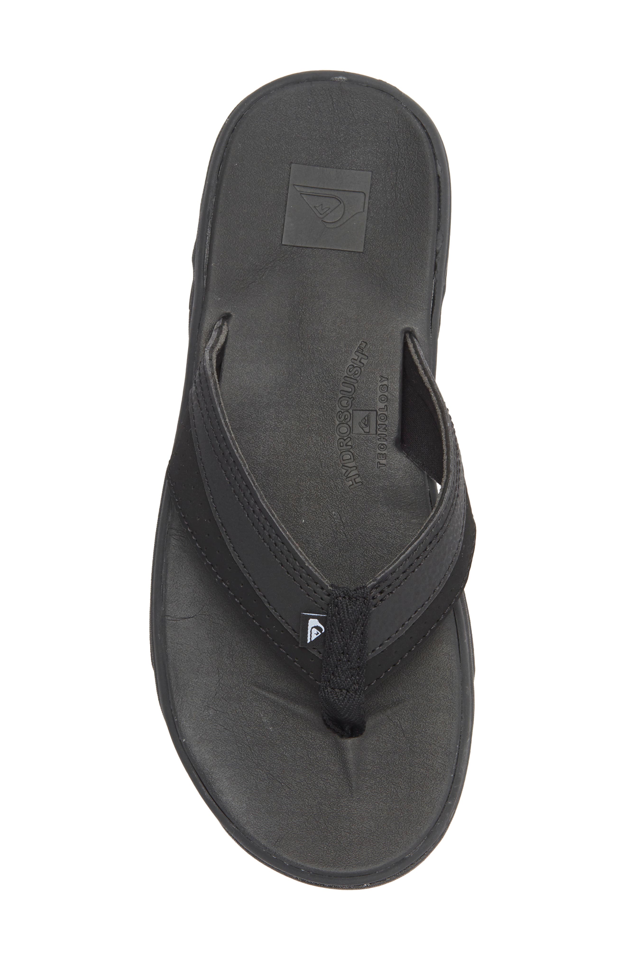 Quiksilver Dylan Flip Flop, Alternate, color, Black