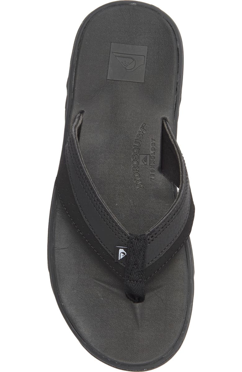 Quiksilver Dylan Flip Flop, Alternate, color, Black