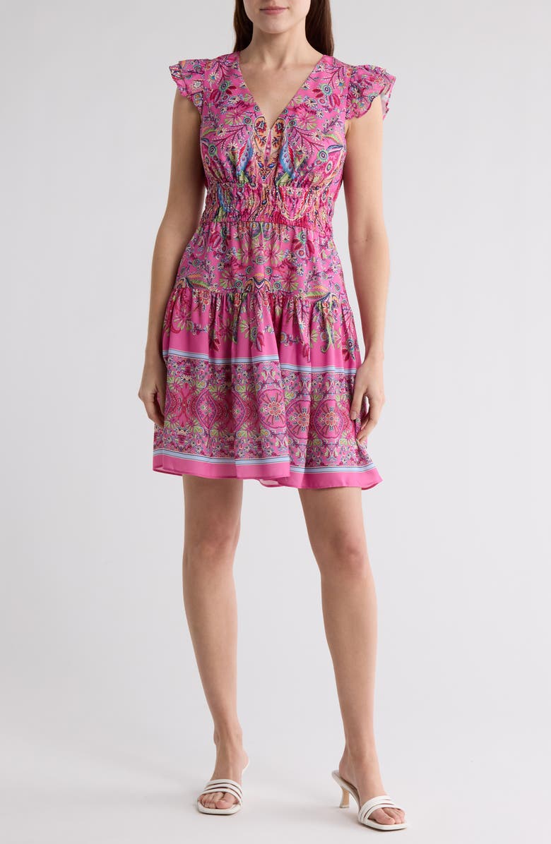 Vince Camuto Ruffle Tiered Dress, Main, color,