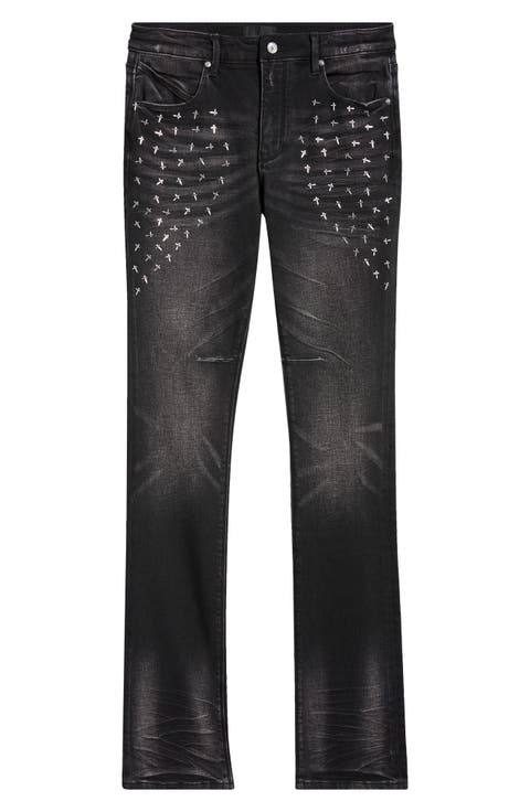 Olivier Skinny Jeans (Graphite Fade Cross)