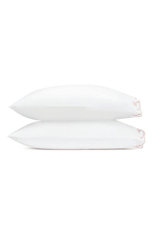 Matouk Marcella Set Of 2 600 Thread Count Egyptian Cotton Pillowcases In White