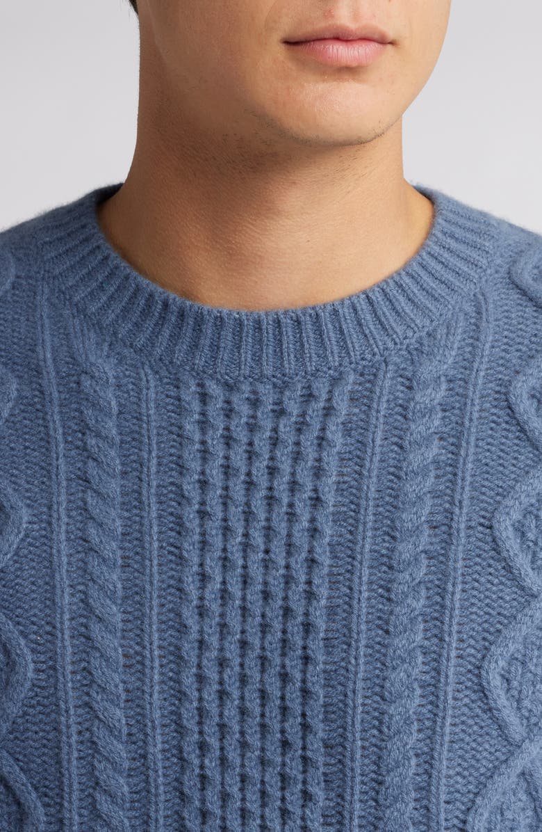 Wool Aran Cable Sweater