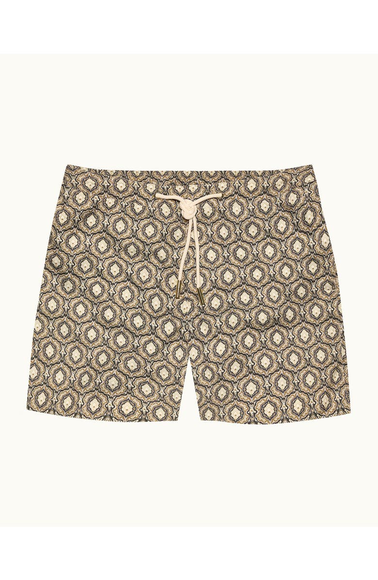 Orlebar Brown Bulldog Drawcord Mid-Length Classic Fit Drawcord Swim Shorts, Main, color, Bayleaf Green