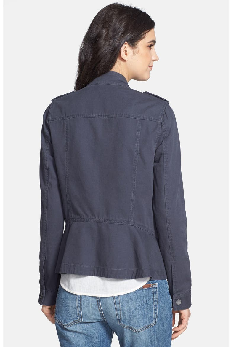 Cotton Canvas Jacket, Alternate, color, WASHED GREY