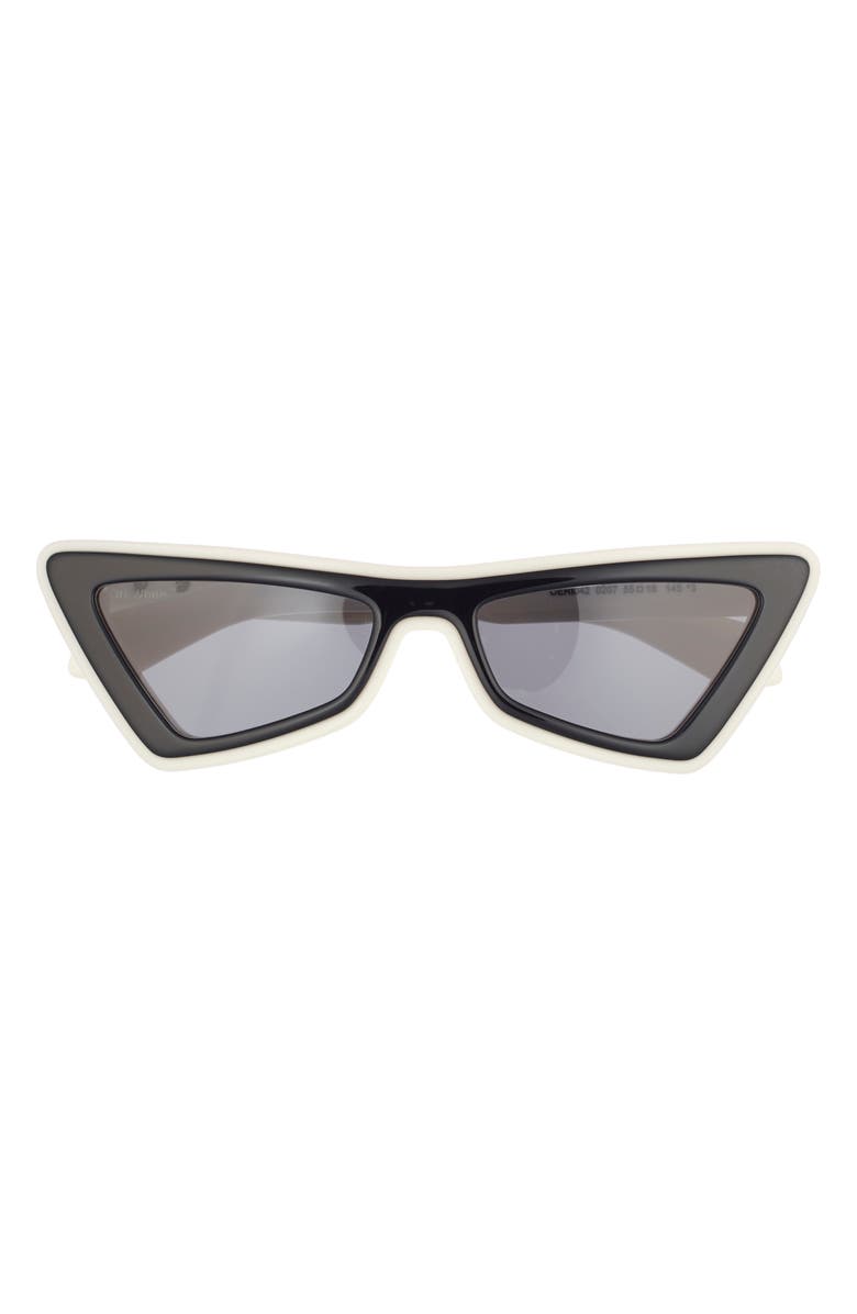 Off-White Artemisia 55mm Cat Eye Sunglasses, Main, color, 