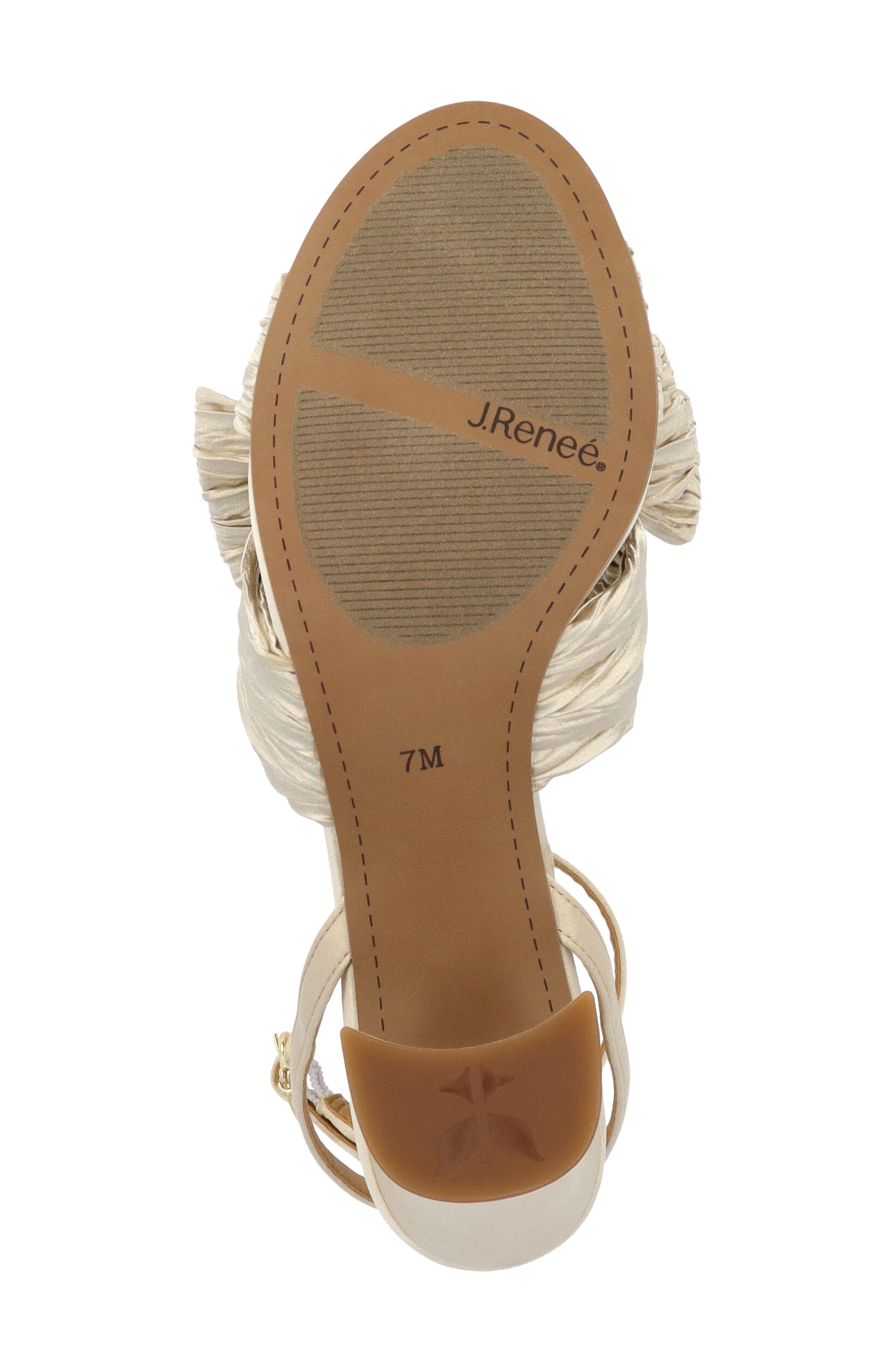 J. Reneé Olwen Ankle Strap Sandal, Alternate, color, Beige