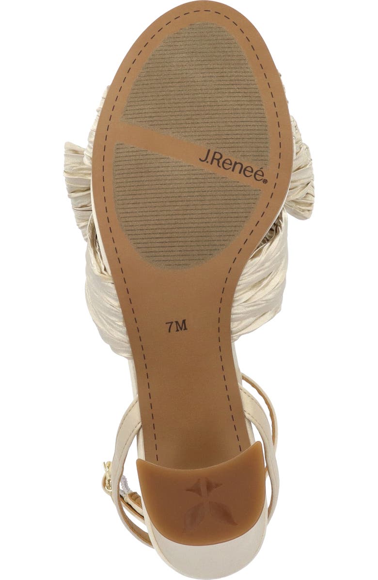 J. Reneé Olwen Ankle Strap Sandal, Alternate, color, Beige