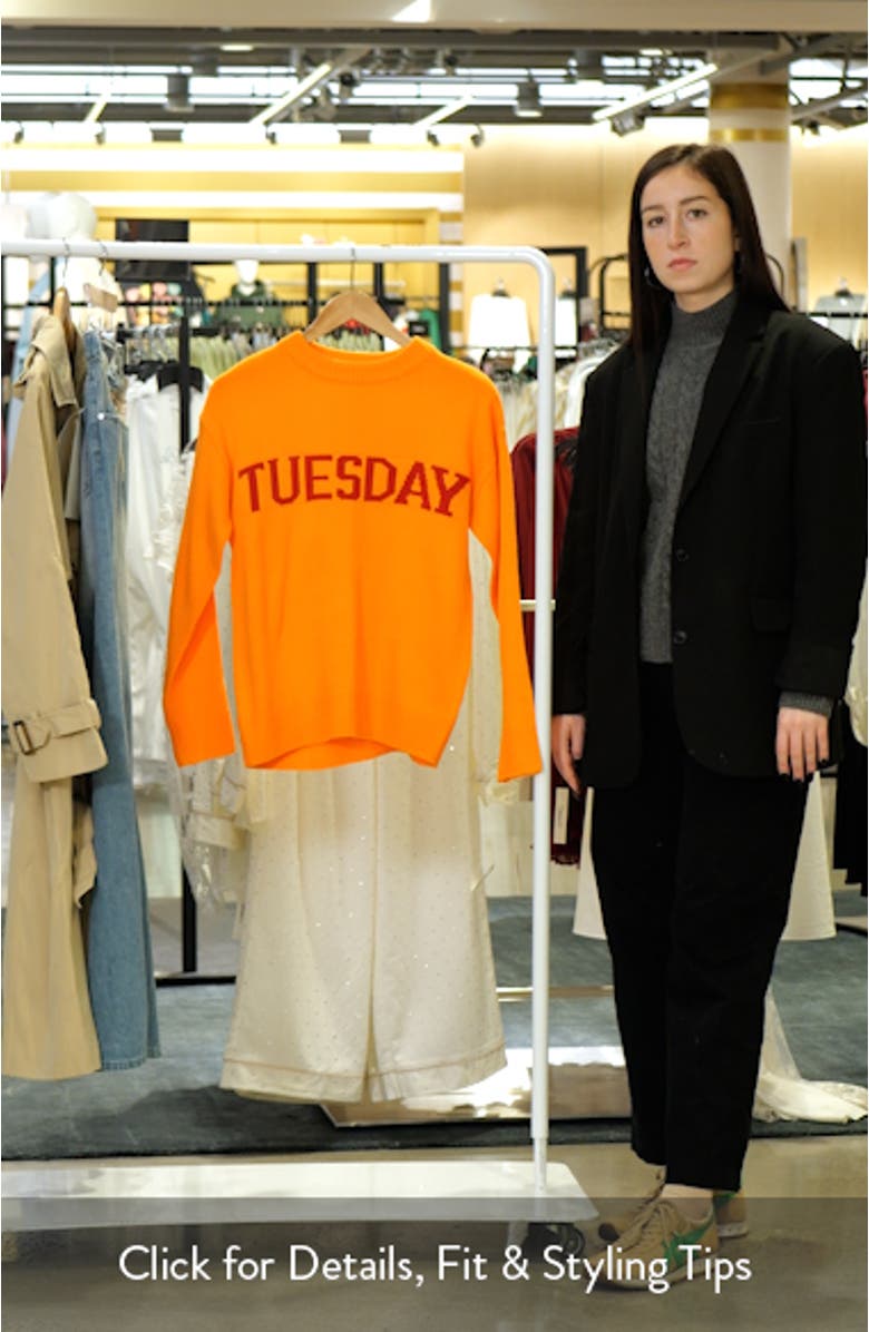 Weekday Motif Sweater, sales video thumbnail