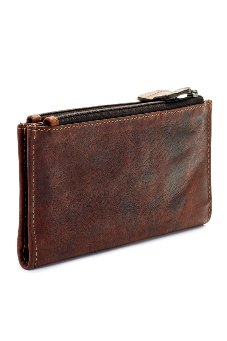 Voyager Slim Zippered Wallet, Alternate, color, Brown