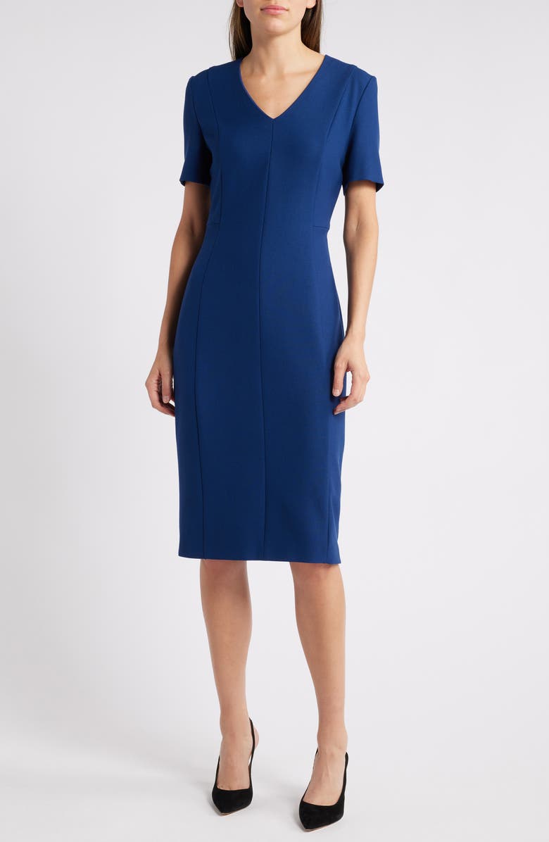 BOSS Damaisa Sheath Dress, Main, color, Open Bu