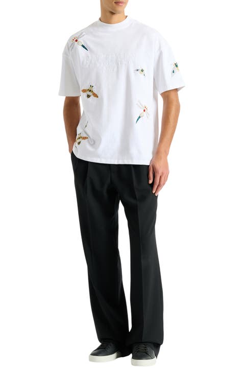 Embroidered Balmain Insect T-shirt