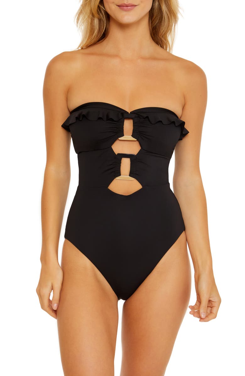Soluna Buckle Up One-Piece Swimsuit, Alternate, color, 