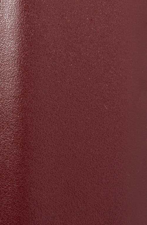 Khaite Smooth Saddle Leather Belt In Burgundy