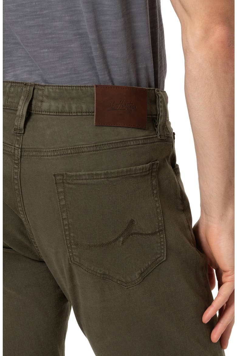 Charisma Relaxed Fit Straight Leg Flat Front Chino Pants, Alternate, color, DARK OLIVE TWILL