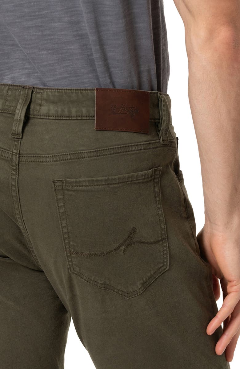 34 Heritage Charisma Relaxed Fit Straight Leg Flat Front Chino Pants, Alternate, color, Dark Olive Twill