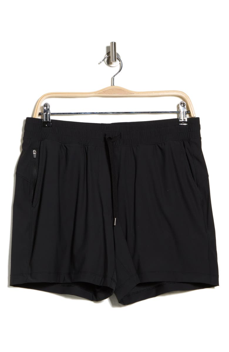 90 DEGREE BY REFLEX 5-Inch Warp Sonic Active Shorts, Alternate, color, Black