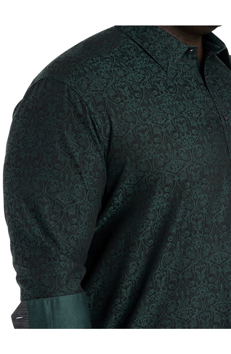 Robert Graham DXL Big & Tall Luther Tonal Sport Shirt, Alternate, color, 