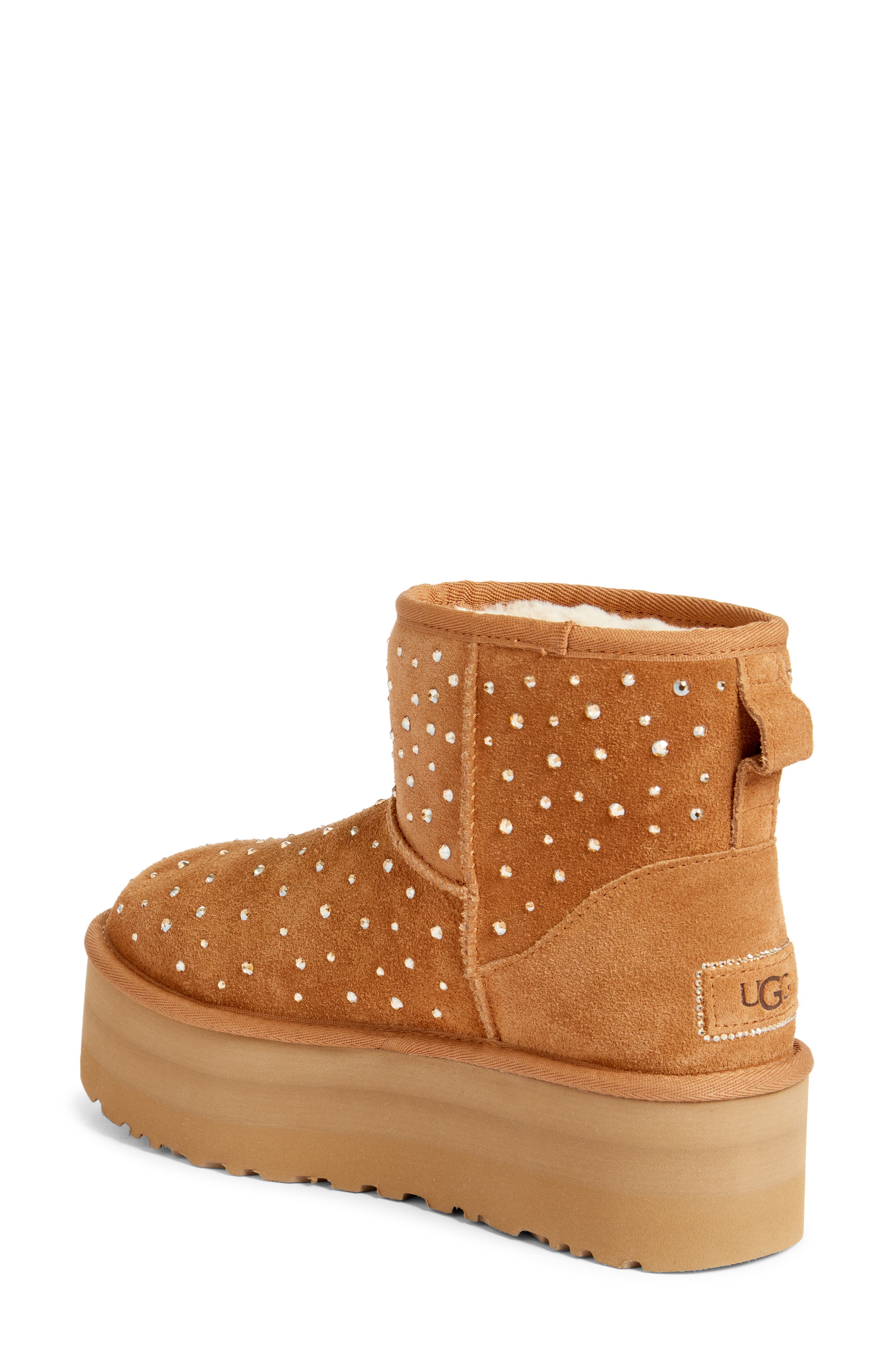 UGG<sup>®</sup> Galaxy Classic Mini Platform Boot with Swarovski<sup>®</sup> Crystals, Alternate, color, 