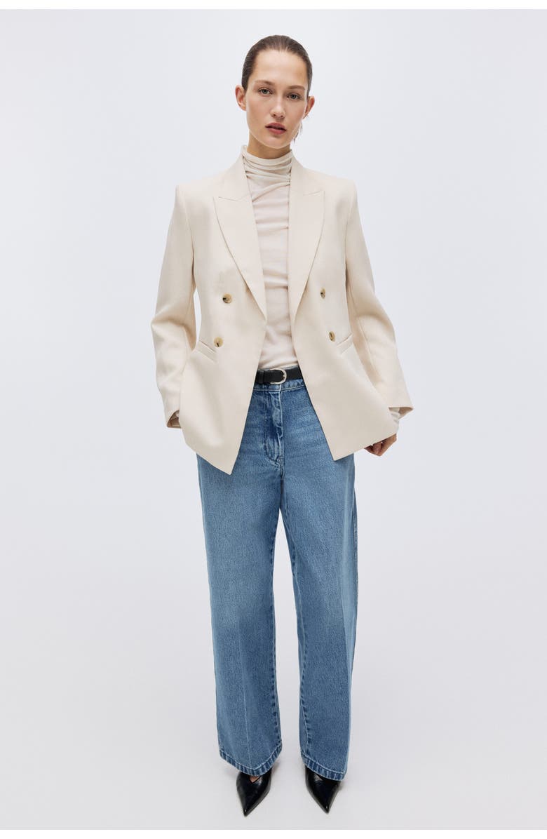 H&M Blazer, Alternate, color, Light Beige