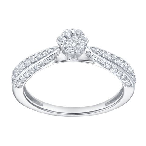 Lyssara Embrace 0.60 Cts Natural Diamond 14K Gold Ring