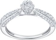 LuvMyJewelry Lyssara Embrace 0.60 Cts Natural Diamond 14K Gold Ring