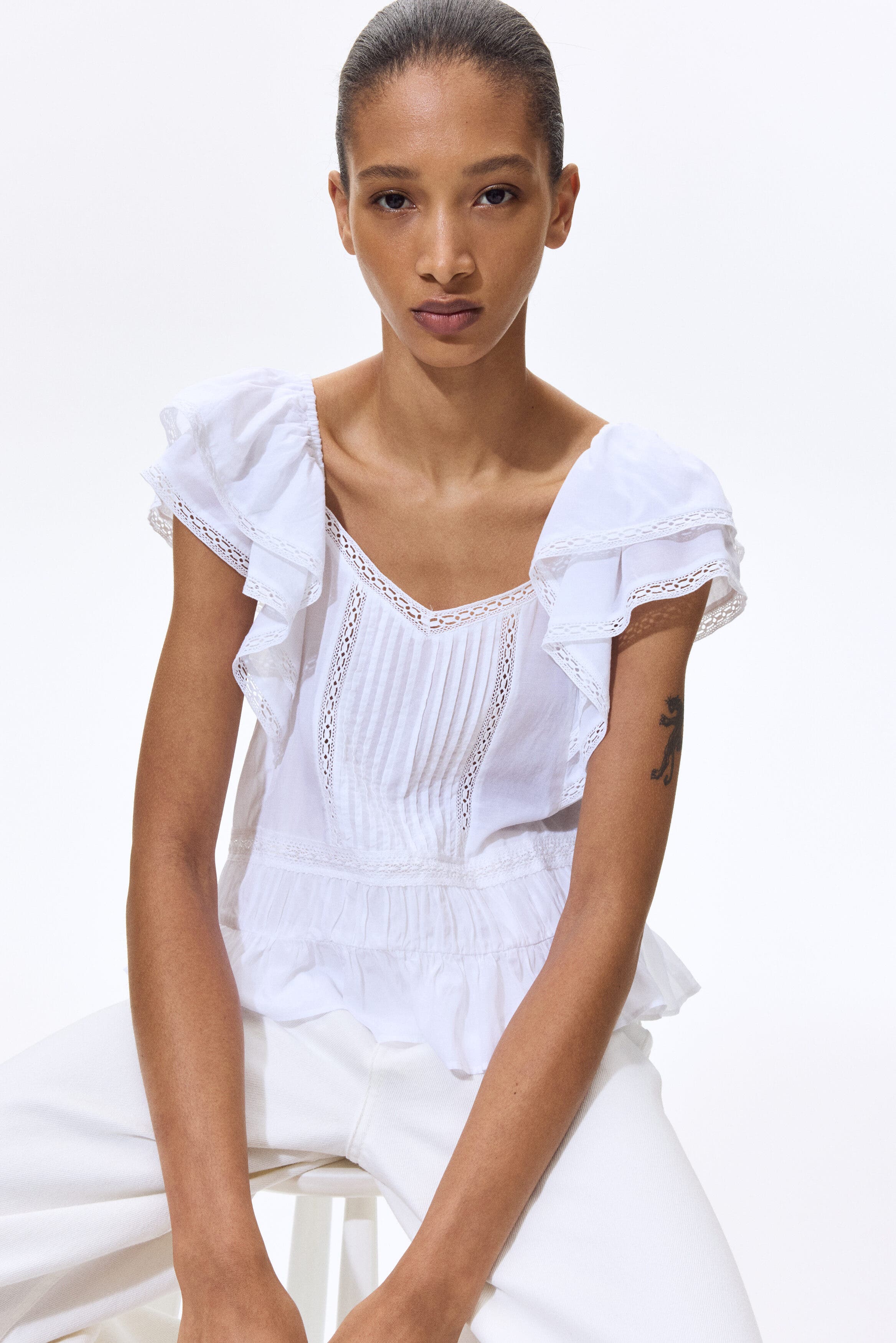 Lace-trimmed Blouse - image 4
