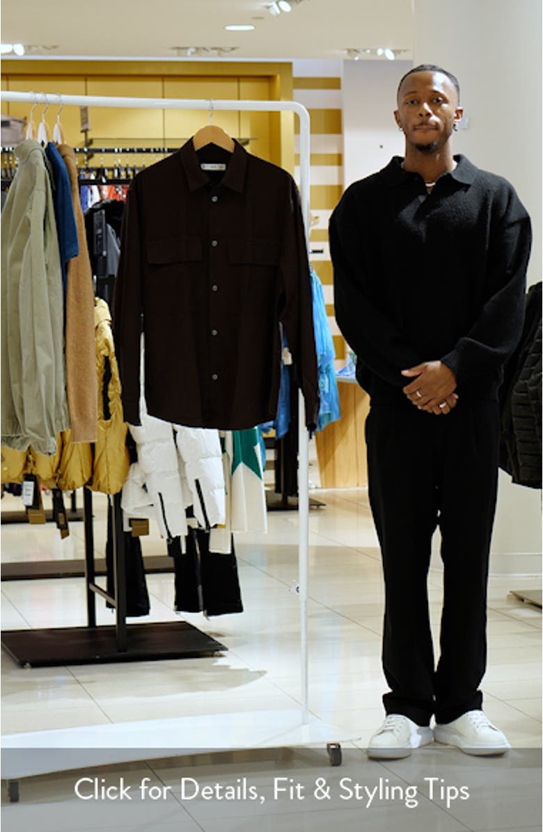 Slim Fit Chest Pocket Button-Up Shirt, sales video thumbnail