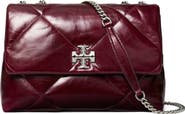 Tory Burch Kira Diamond Quilted Distressed Leather Convertible Crossbody Bag