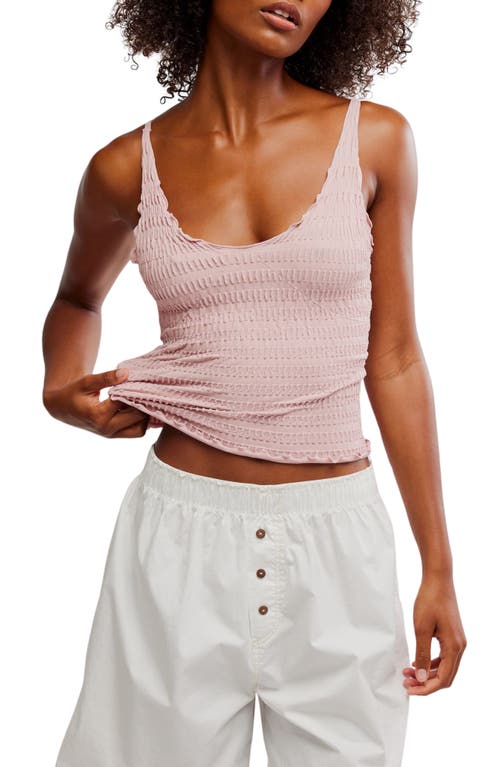 Shop Free People Pucker Up Seamless Camisole In Misty Rose