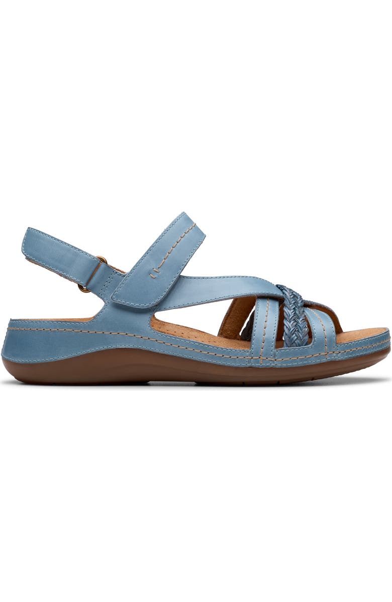 Clarks<sup>®</sup> Cecily Strap Sandal, Alternate, color, Blue Combi