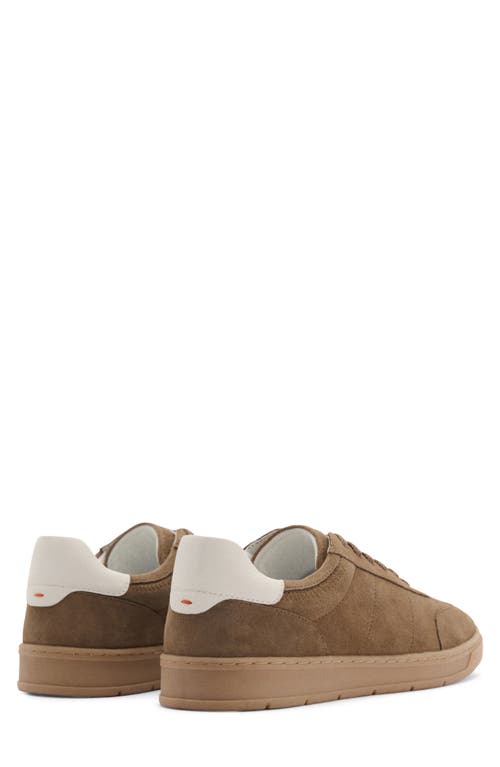 Mango Mixed Sneaker In Medium Brown