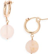 Nashelle Lucia Quartz Huggie Earrings