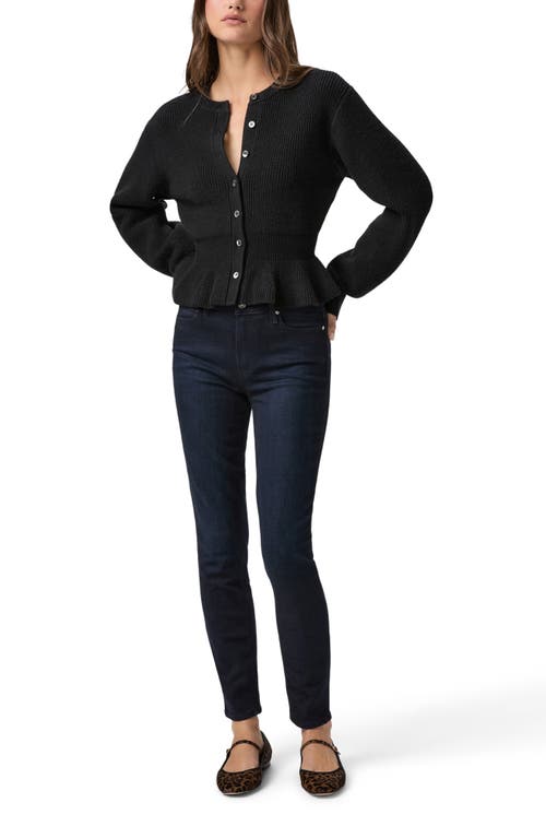 Paige Hoxton Ankle Skinny Jeans In Black