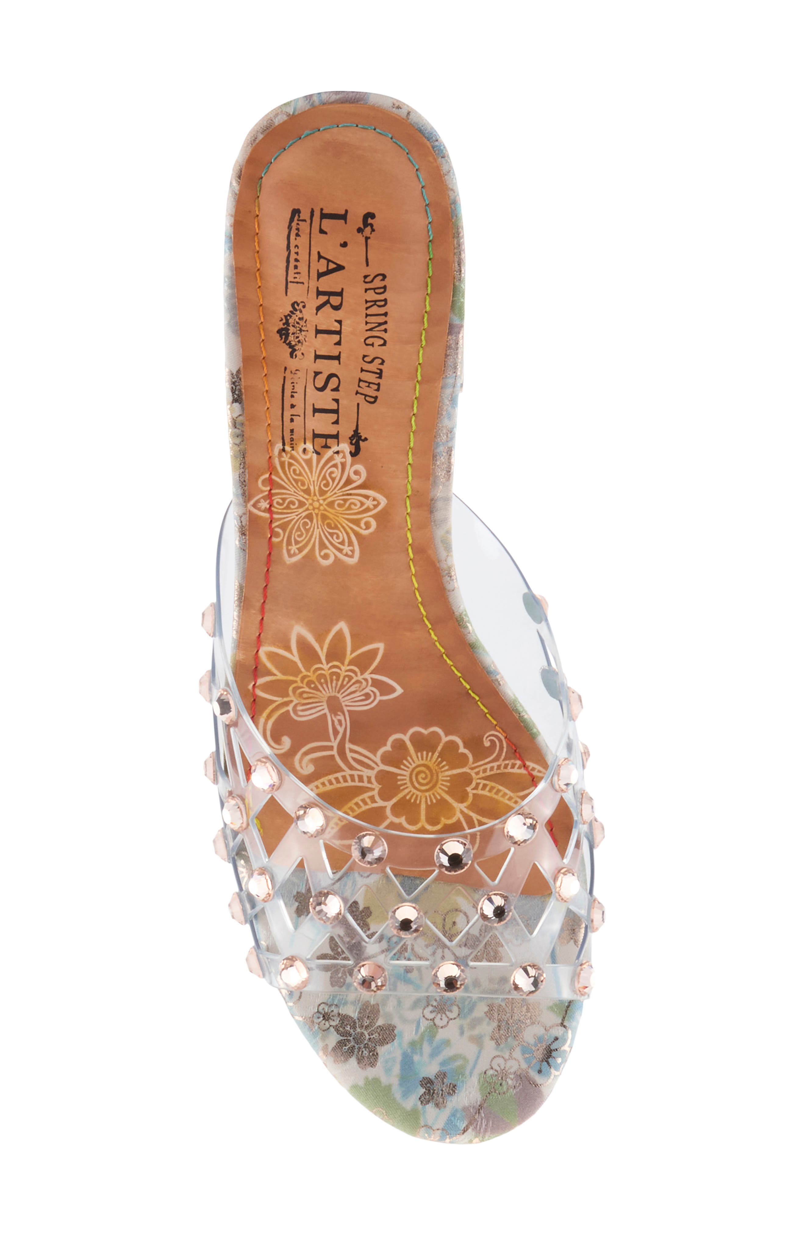 L'Artiste by Spring Step Ontherox Embellished Sandal, Alternate, color, Camel Multi