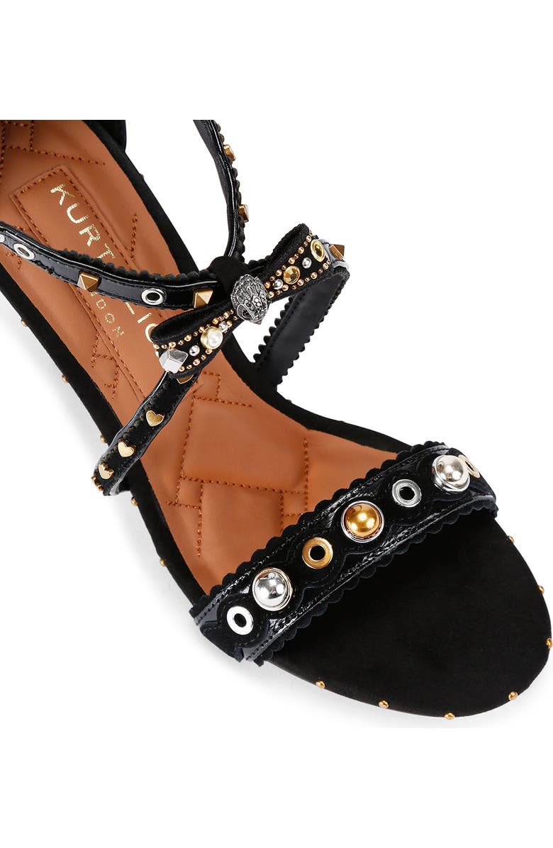 Kurt Geiger London Mini Bow Eyelet Ankle Strap Sandal, Alternate, color,