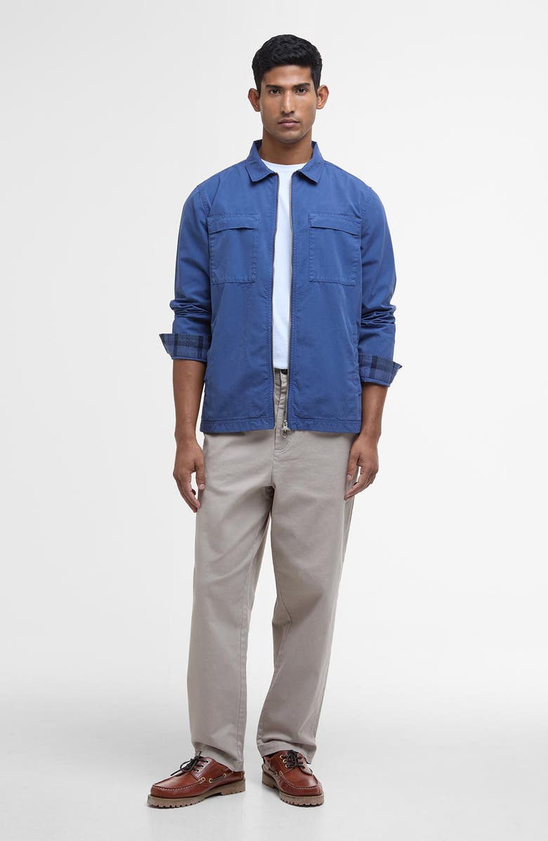 Barbour Glendale Zip Overshirt, Alternate, color, Oceana