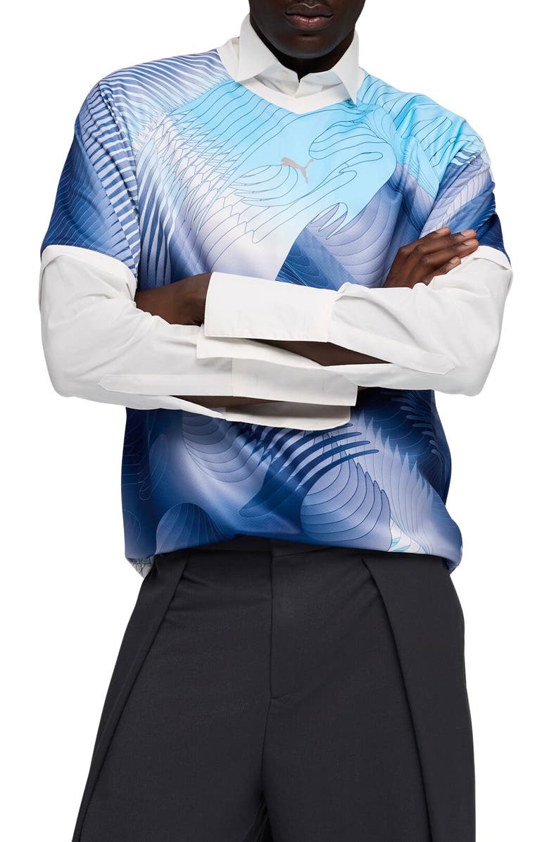 PUMA tech-X Relaxed Jersey, Main, color, New Navy