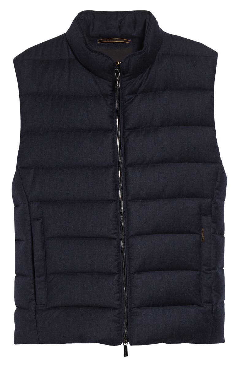 MooRER Oliver Quilted Down Vest, Main, color, Blue Grey