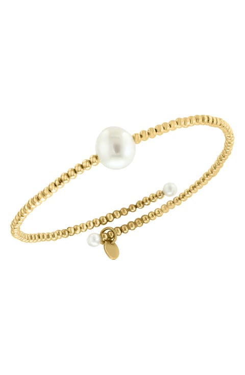 14K Yellow Gold Freshwater Pearl Bracelet