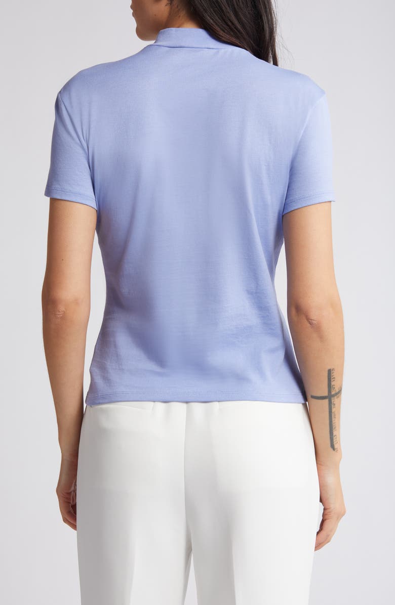 Theory Tiny Mock Neck Organic Pima Cotton T-Shirt, Alternate, color, Grotto