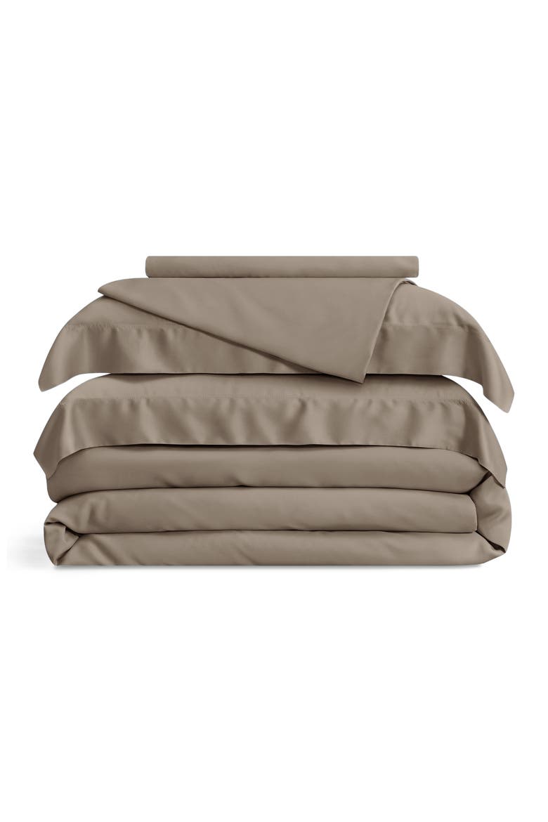 Sensa Duvet Cover, Main, color, Brown