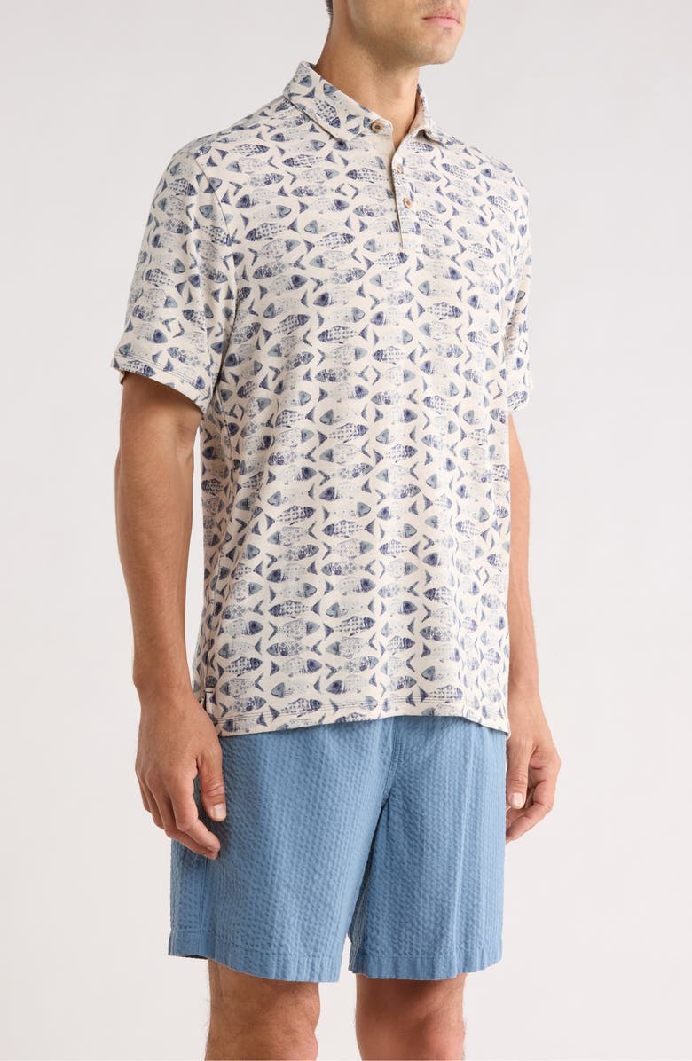 Tommy Bahama Sardina Soirée Polo, Alternate, color, Natural